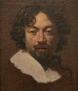 Simon Vouet Self portrait oil